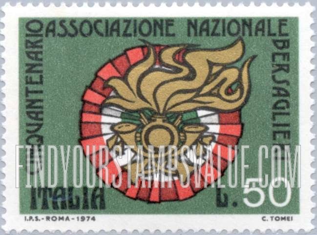 FindYourStampsValue: Bersaglieri emblem