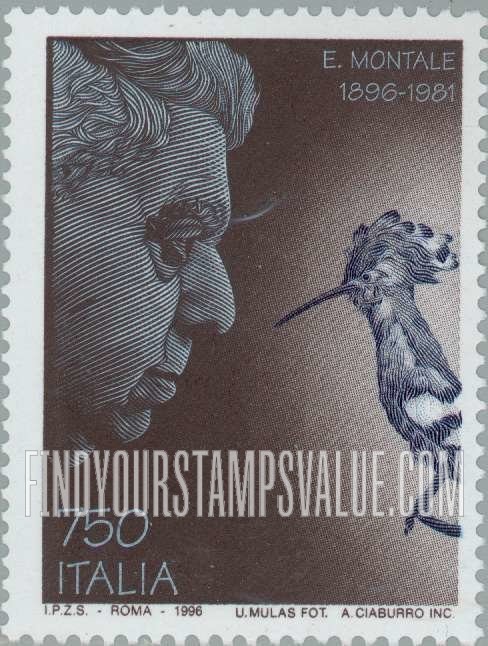 FindYourStampsValue: Eugenio Montale (1896-1981), Poet
