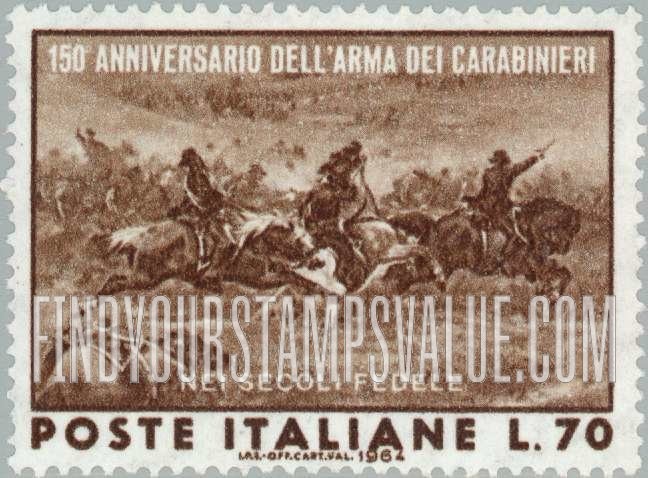 FindYourStampsValue: Charge of Pastrengo, 1848, by De Albertis