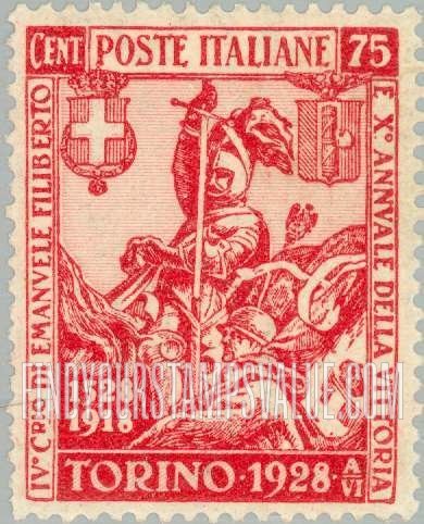 FindYourStampsValue: Philibert and Italian Soldier of 1918