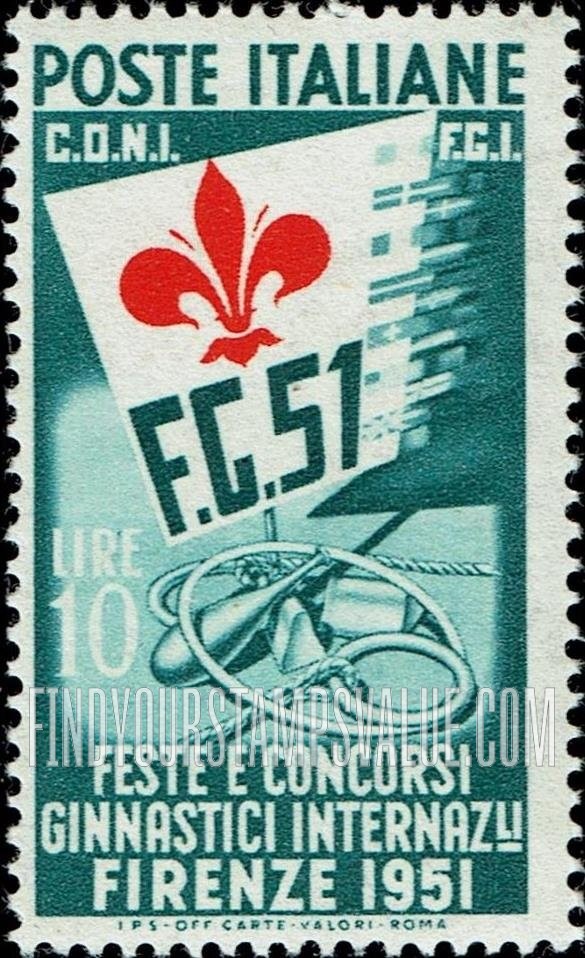 FindYourStampsValue: Symbols of the International Gymnastic Festival
