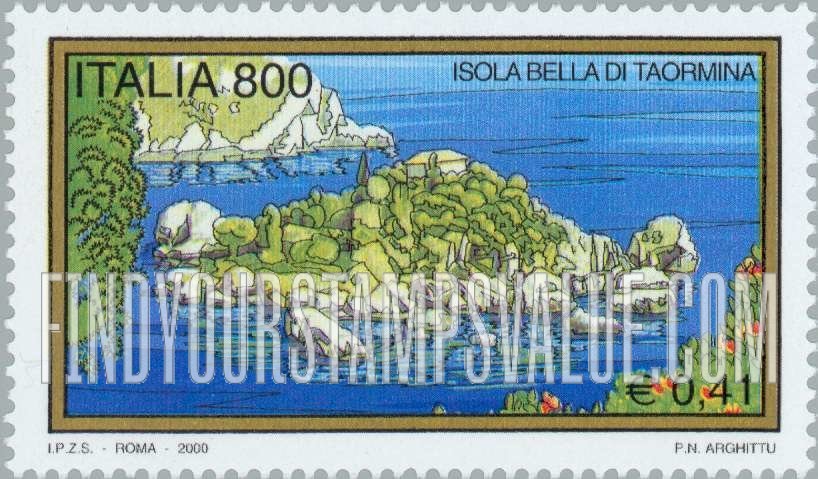 FindYourStampsValue: Tourism: Bella di Taormina Island