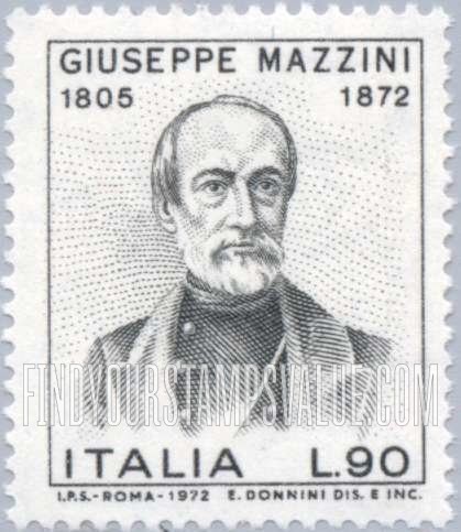 FindYourStampsValue: Giuseppe Mazzini (1805-1872), Patriot and Writer