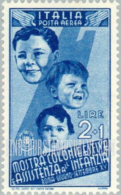 FindYourStampsValue: AIR POST - Heads of Children