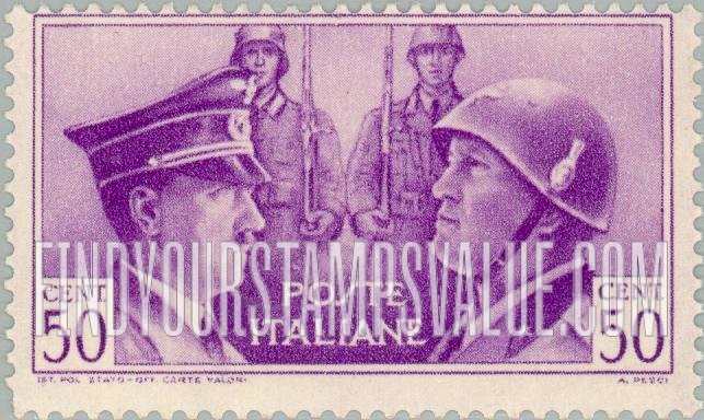 FindYourStampsValue: Hitler and Mussolini