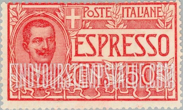 FindYourStampsValue: SPECIAL DELIVERY - King Victor Emmanuel III