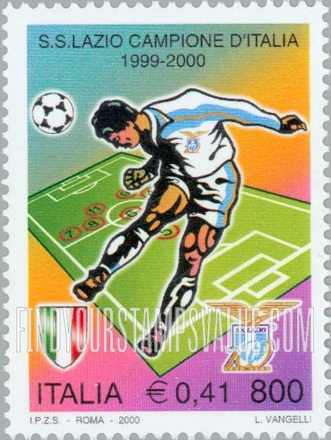 FindYourStampsValue: Lazio, 1999-2000 Soccer Champions