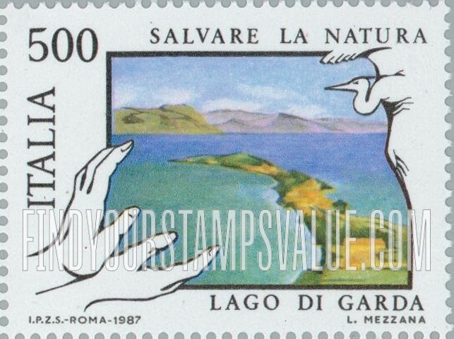 FindYourStampsValue: Environmental Protection: Garda Lake