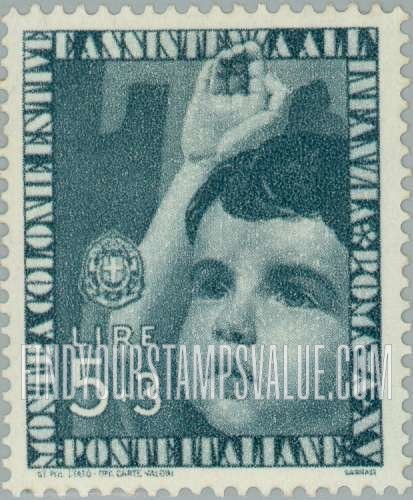 FindYourStampsValue: Child Giving Salute