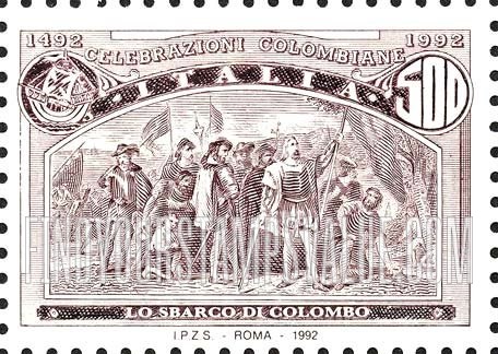 FindYourStampsValue: Voyages of Columbus: Landing