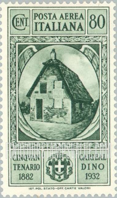 FindYourStampsValue: AIR POST - Farmhouse where Anita Garibaldi Died