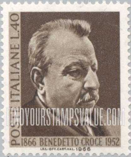 FindYourStampsValue: Benedetto Croce