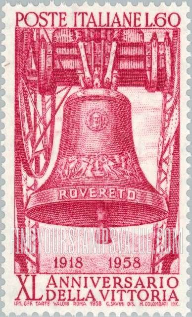 FindYourStampsValue: War memorial bell of Rovereto