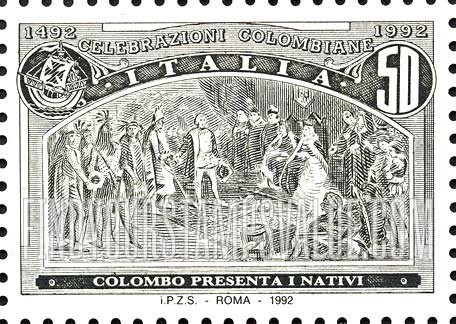 FindYourStampsValue: Voyages of Columbus: Presenting natives