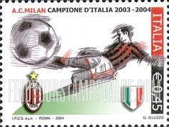 FindYourStampsValue: Milan, 2003-04 Italian Soccer Champions