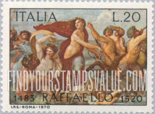 FindYourStampsValue: Galatea, by Raphael