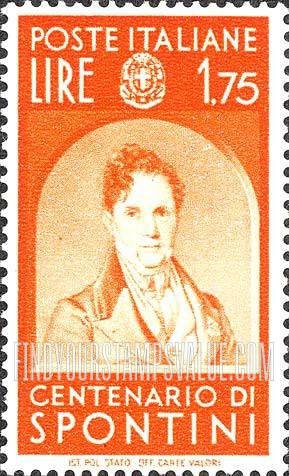 FindYourStampsValue: Gasparo Luigi Pacifico Spontini