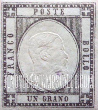 FindYourStampsValue: Neapolitan Provinces: King Victor Emmanuel II