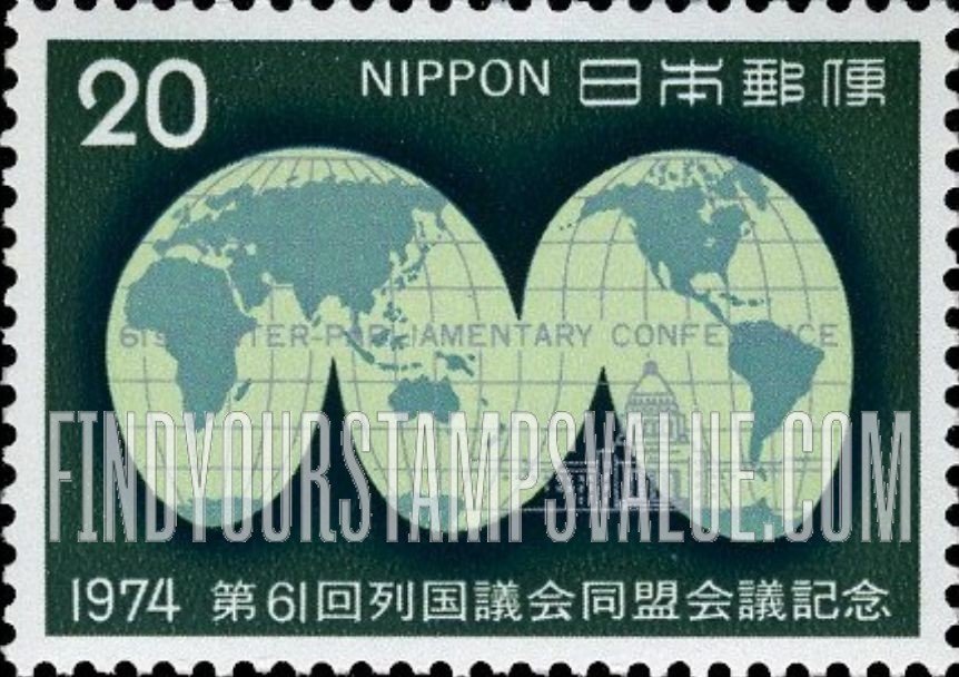 FindYourStampsValue: Goode’s Projection and Diet - グード図法と議会堂