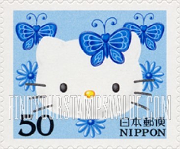 FindYourStampsValue: Greetings 2004: Hello Kitty - 04年グリーティング：ハローキティ