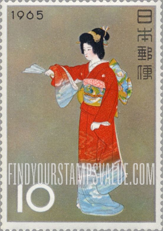 FindYourStampsValue: “The Prelude” by Shoen Uemura - 上村松園「序の舞」