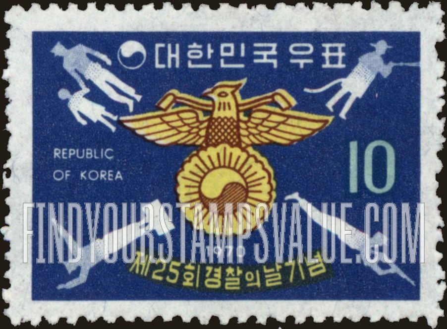 FindYourStampsValue: Police Emblem and Activities - 경찰 마크와 활동