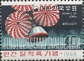 FindYourStampsValue: Spacecraft Splashdown