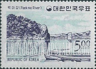 FindYourStampsValue: Paekma River and Rock of Falling Flowers - 백마강과 낙화암