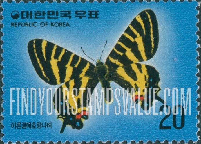 FindYourStampsValue: Luehdorfia Puziloi - 이른봄애호랑나비