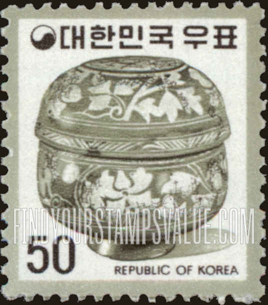 FindYourStampsValue: Ceramic Jar - 분청사기상감모란문합