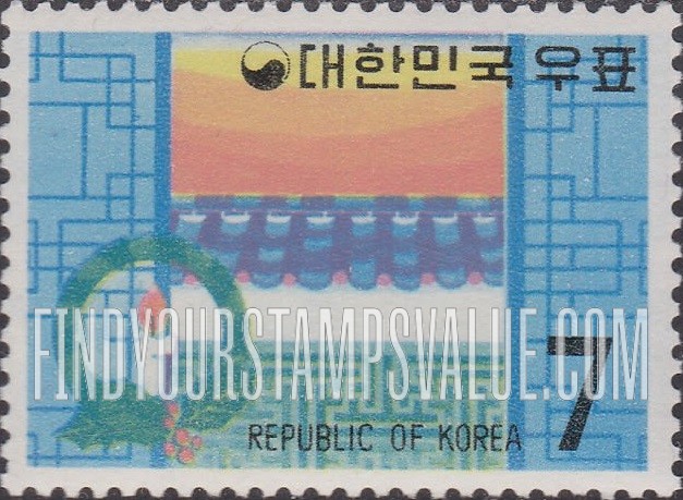 FindYourStampsValue: Candle, Lattice Door and Fence - 양초, 격자문과 울타리