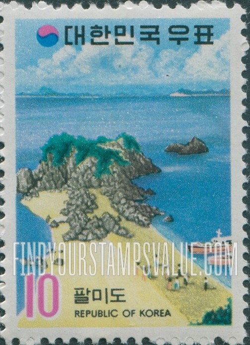 FindYourStampsValue: Palmi Island and Beach - 팔미도와 해변