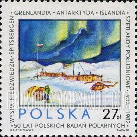 FindYourStampsValue: 50th Anniversary of Polar Research