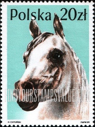 FindYourStampsValue: Horses: Arabian, vertical