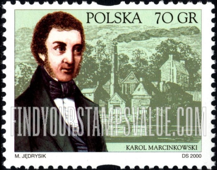 FindYourStampsValue: Social Activists: Karol Marcinkowski (1800-46), philantropist