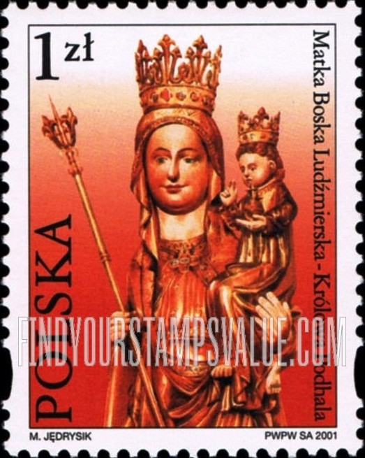 FindYourStampsValue: Depictions of the Virgin Mary: Królowa Podhala, Ludzmierz