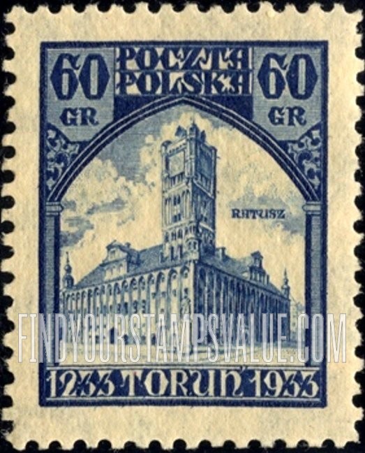 FindYourStampsValue: Torun City Hall