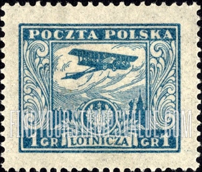 FindYourStampsValue: AIR POST - Biplane