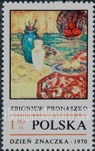 FindYourStampsValue: Paintings: Still Life, by Zbigniew Pronaszko