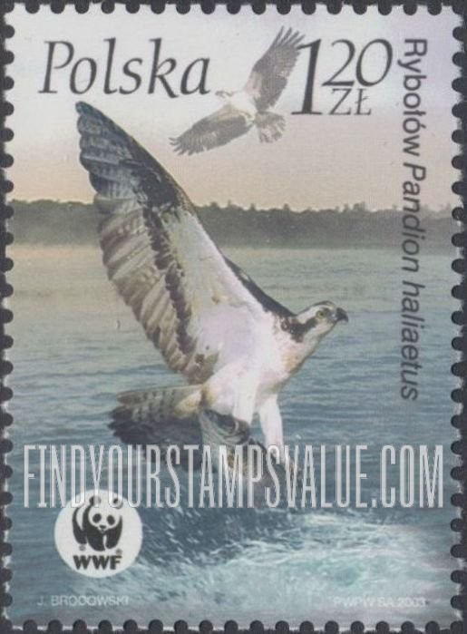 FindYourStampsValue: Worldwide Fund for Nature (WWF): Adult hunting for prey