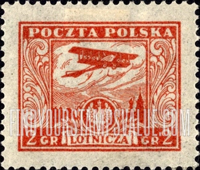 FindYourStampsValue: AIR POST - Biplane