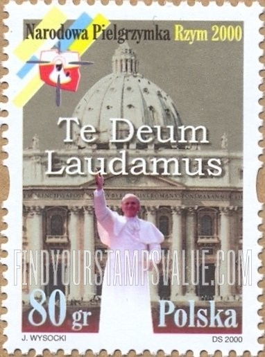 FindYourStampsValue: National Pilgrimage to Rome: Pope John Paul II, St. Peter’s Basilica
