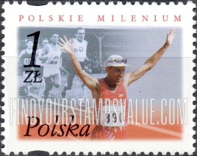 FindYourStampsValue: Millennium: Runners Janusz Kusocinski and Robert Korzeniowski