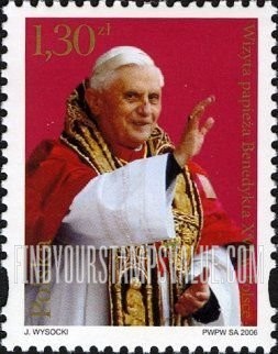 FindYourStampsValue: Visit of Pope Benedict XVI