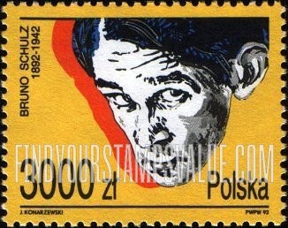 FindYourStampsValue: Bruno Schulz (1892-1942), Author
