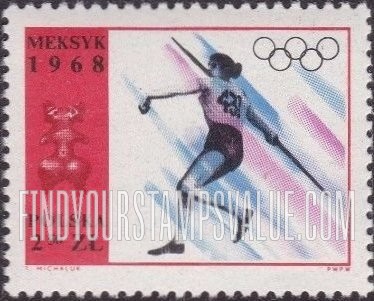 FindYourStampsValue: Sports and Sculptures: Women’s javelin
