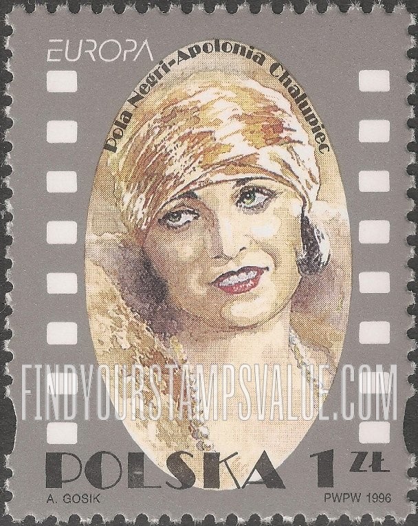 FindYourStampsValue: Famous Women: Pola Negri (1896-1987), actress