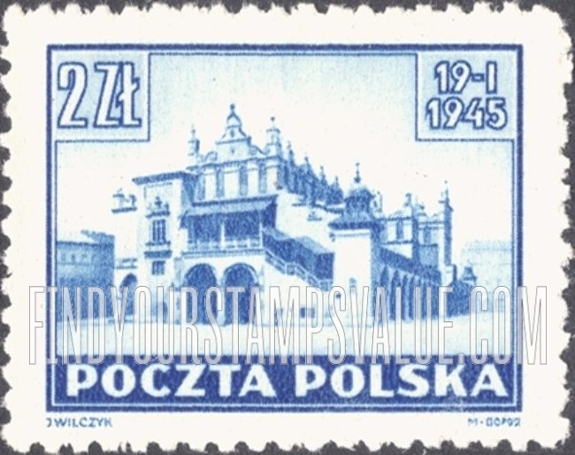 FindYourStampsValue: Cloth Hall, Cracow