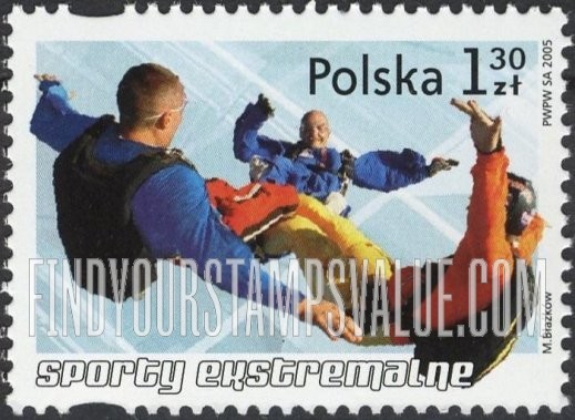 FindYourStampsValue: Extreme Sports: Parachuting