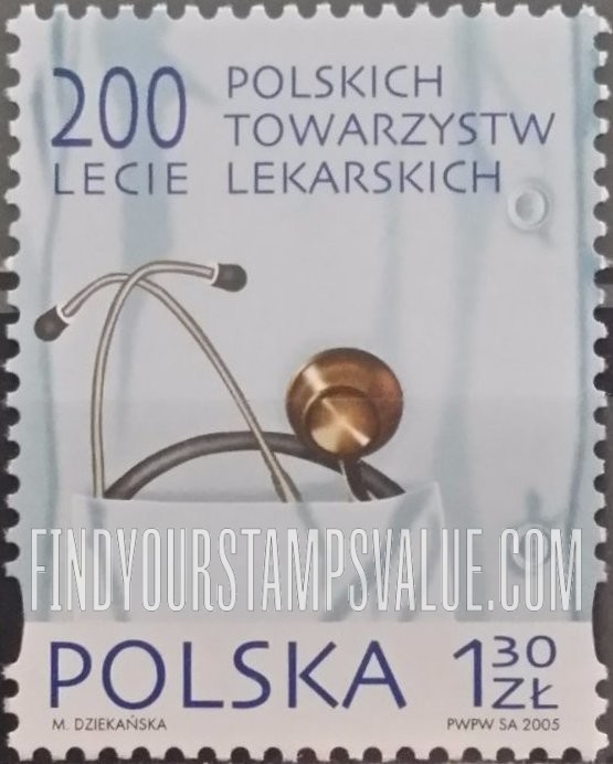 FindYourStampsValue: Polish Doctors’ Association Bicentennial